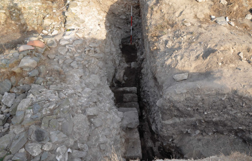 Secțiunea deschisă în lunile septembrie-octombrie 2020 (vedere dinspre sud)