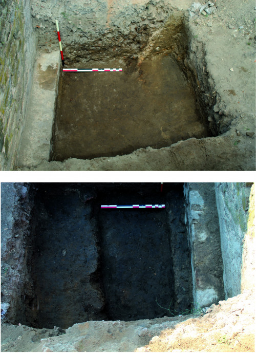 Fig. 4. Turnul Mare (TC1). Aspecte din timpul cercetărilor.