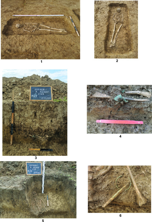 Pl. V. 1 - 2 Mormântul M26; 3 - 6 Mormântul M27.