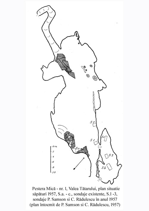 Fig. 1. Plan Peștera Mică - nr. 1.