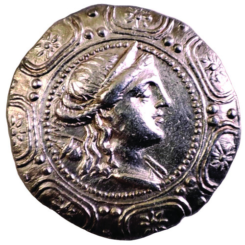 Fig. 9. a. Monedă (tetradrahmă) de tip Macedonia Prima din tezaurul de la Jidvei-Bleș.