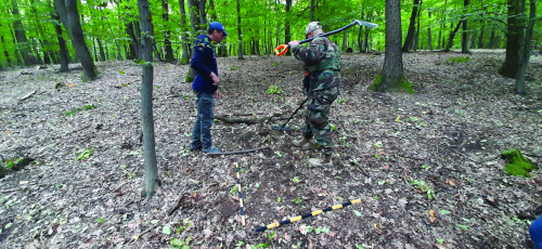 Fig. 3. Identificarea contextului în care a fost documentat tezaurul monetar La Tène.