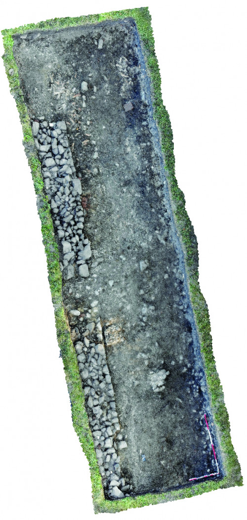 Fig. 2. Fotogrammetria suprafeței cercetate (faza ulterioară).