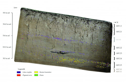 Fig. 2. Detalii ale structurii de combustie descoperite în AH 2.4.