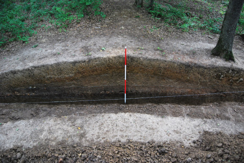 Fig. 2. Valul fortificației din a doua epocă a fierului.