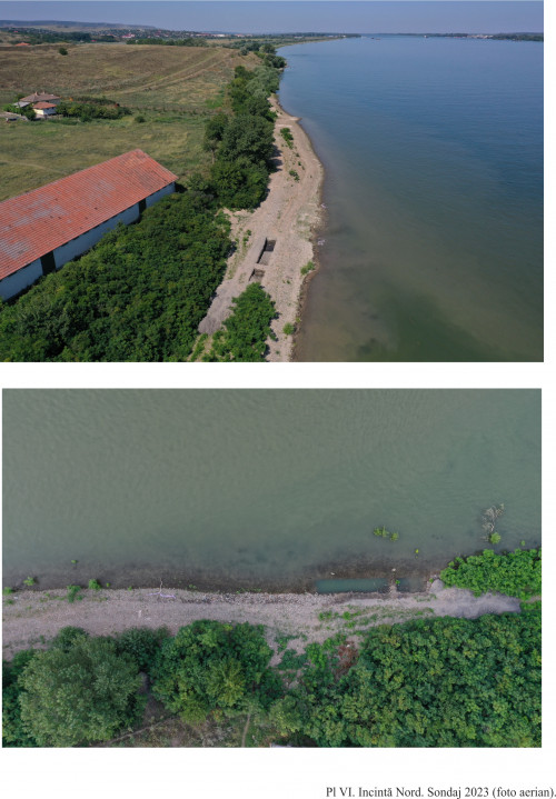 Fig. 6. Incintă Nord. Sondaj 2023 (foto aeriană).