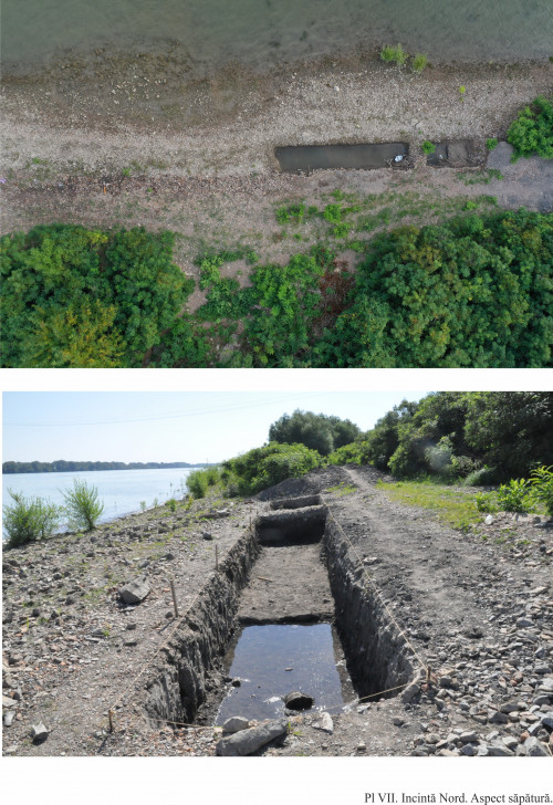 Fig. 7. Incintă Nord. Aspect săpătură.