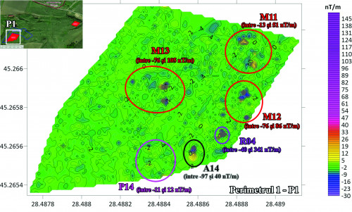 Fig. 2. Cercetări magnetometrice. Petrimetrul 1.