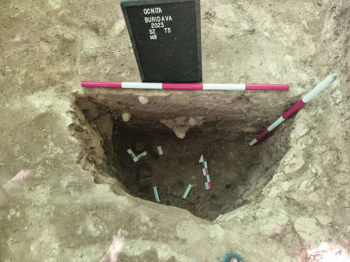 Fig. 7 b. Imagine din timpul cercetărilor în M8.