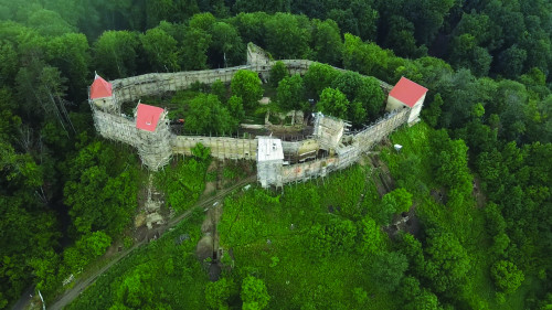 Fig. 2. Cetatea Saschiz în cursul cercetărilor arheologice, în iunie 2023.