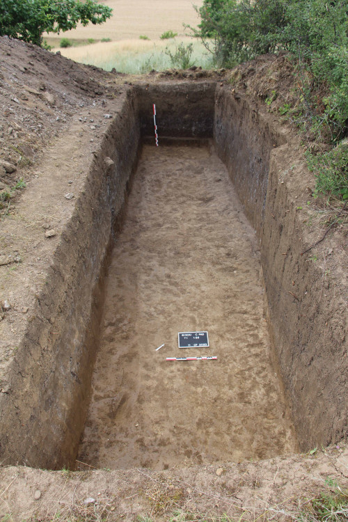 Fig. 4. Șanțul T1 cu șanțul lui Lazăr D .