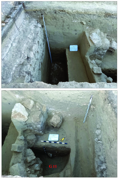 Fig. 10. Curtina F, extra muros, sondaj SI – detalii.