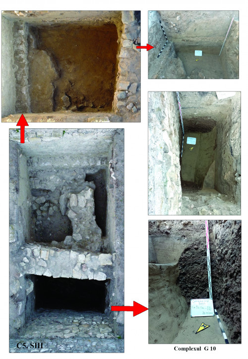 Fig. 7. C5, SIII, vedere aeriană și detalii ale complexului G 10.