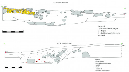 Fig. 4. Profil stratigrafic al Cx.4.