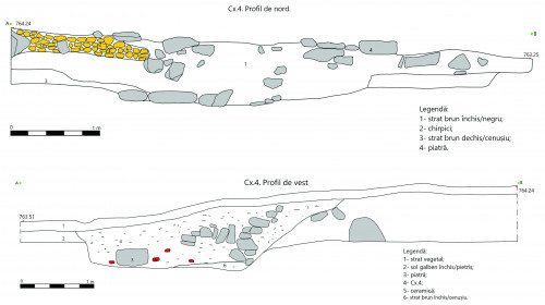 Fig. 4. Profil stratigrafic al Cx.4.