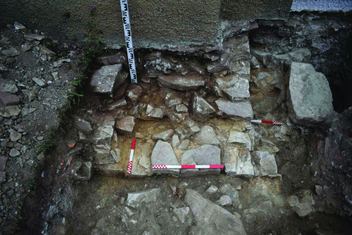 Fig. 2. Caseta C1 - fundațiile colateralei de sud și a absidiolei.