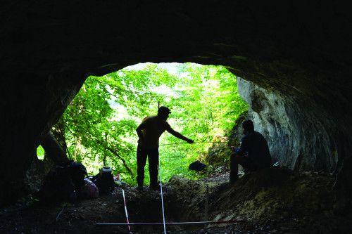 Fig. 2. Peștera nr. 2. Amplasarea secțiunii.