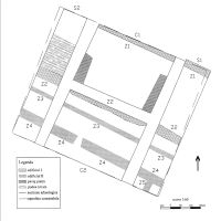 Chronicle of the Archaeological Excavations in Romania, 2007 Campaign. Report no. 3, Alba Iulia, Str. Gemenilor, FN ( proprietatea Vasile Cătălin Dragoş)<br /><a href='CronicaCAfotografii/2007/003-ALBA-IULIA-AB-ProprDragos-C/fig-1-1-planul-complexelor-arheologice.jpg' target=_blank>Display the same picture in a new window</a>